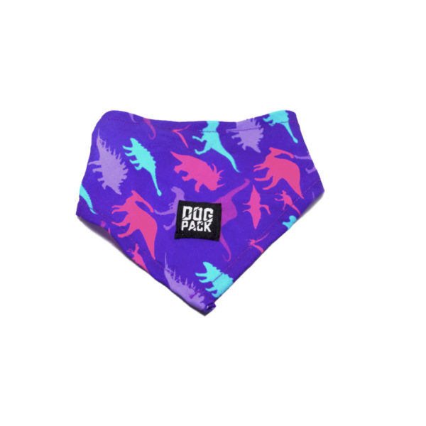 Purple Dino diseño Dogpack