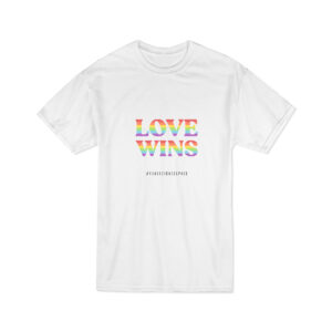 Camiseta LOVE WINS blanca Dogpack