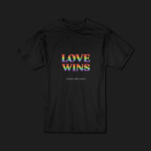 Camiseta LOVE WINS negra Dogpack